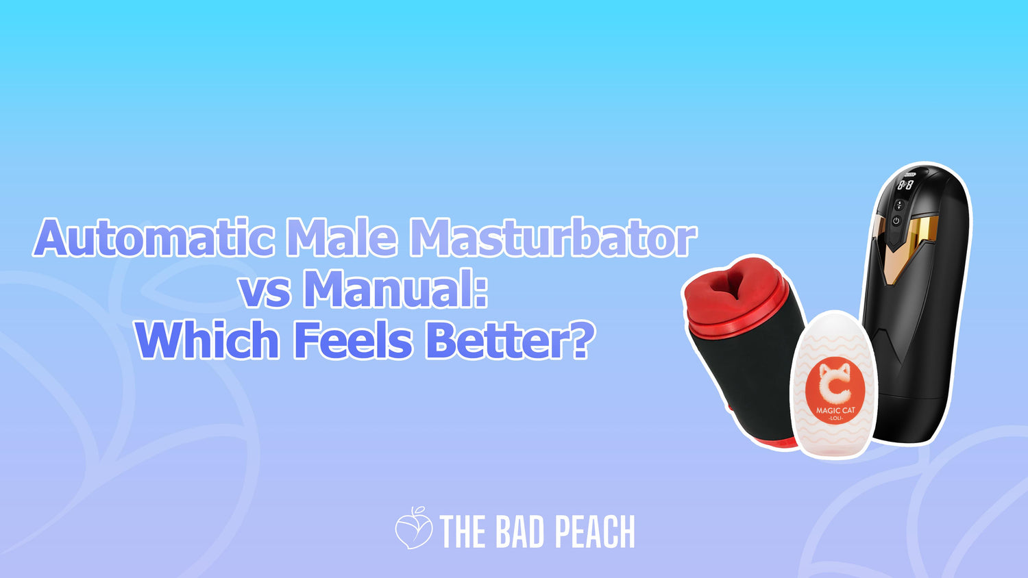 Automatic male masturbator with hands-free stimulation concept