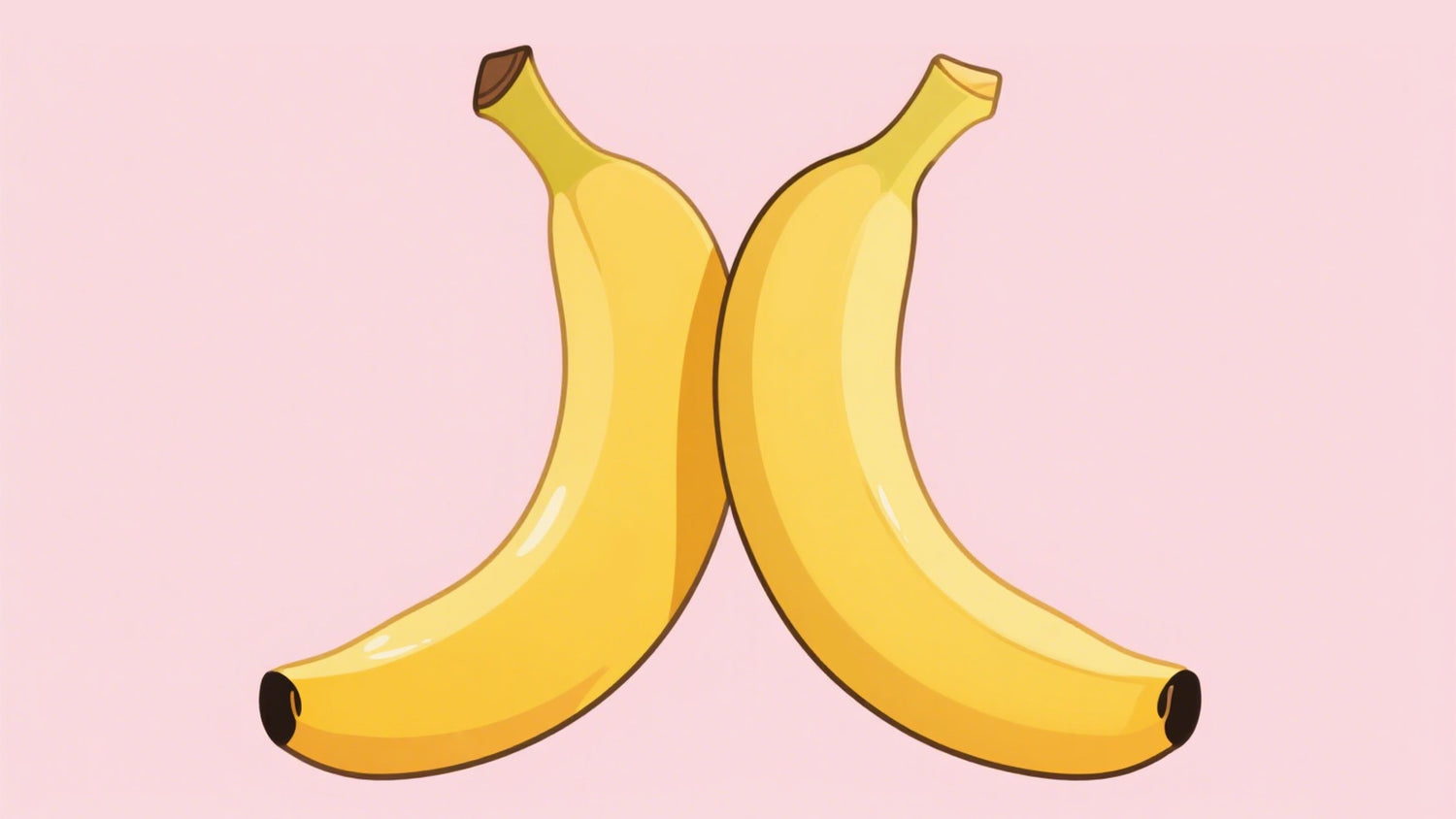Two bananas close together