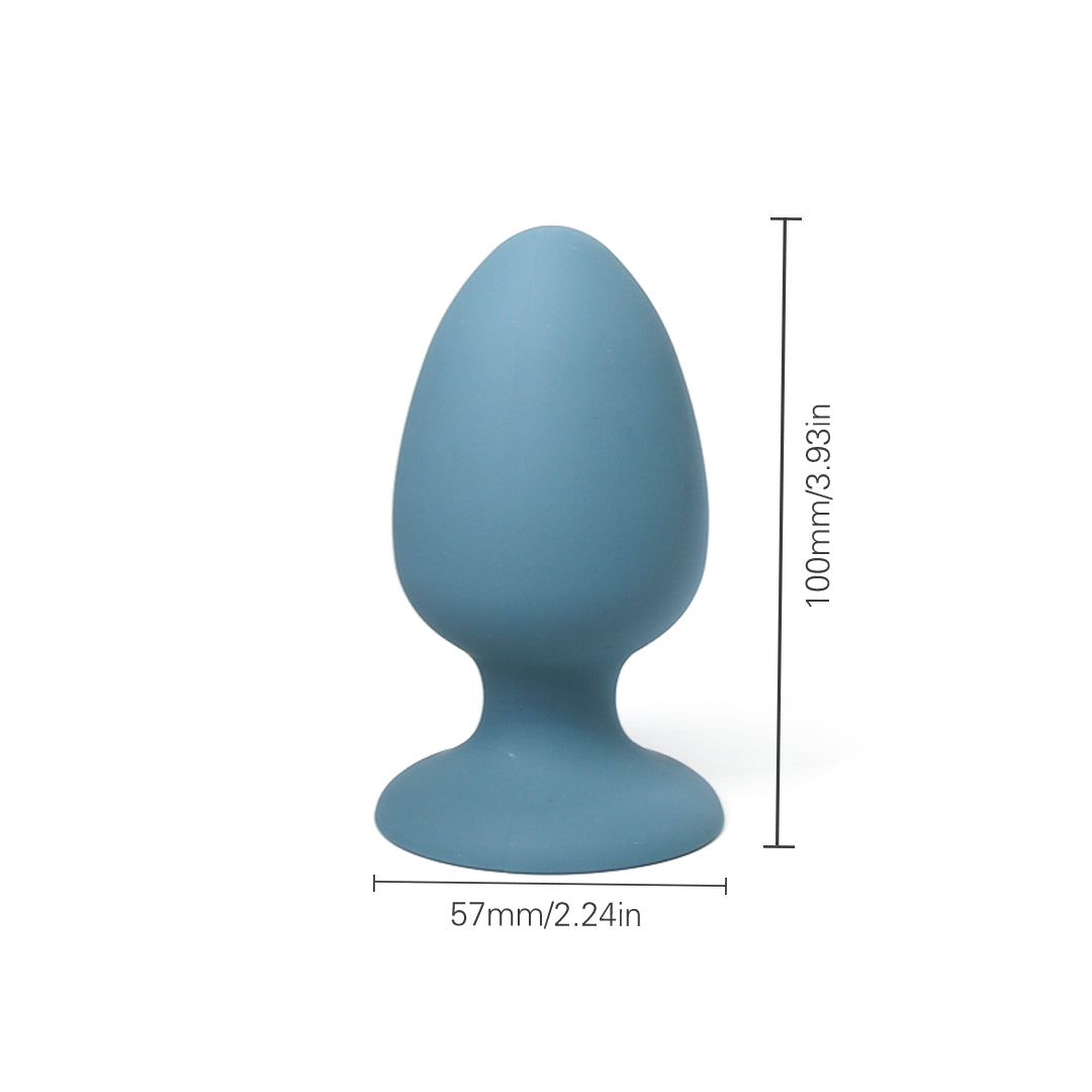 Dark Blue Anal Plug with Dimensions