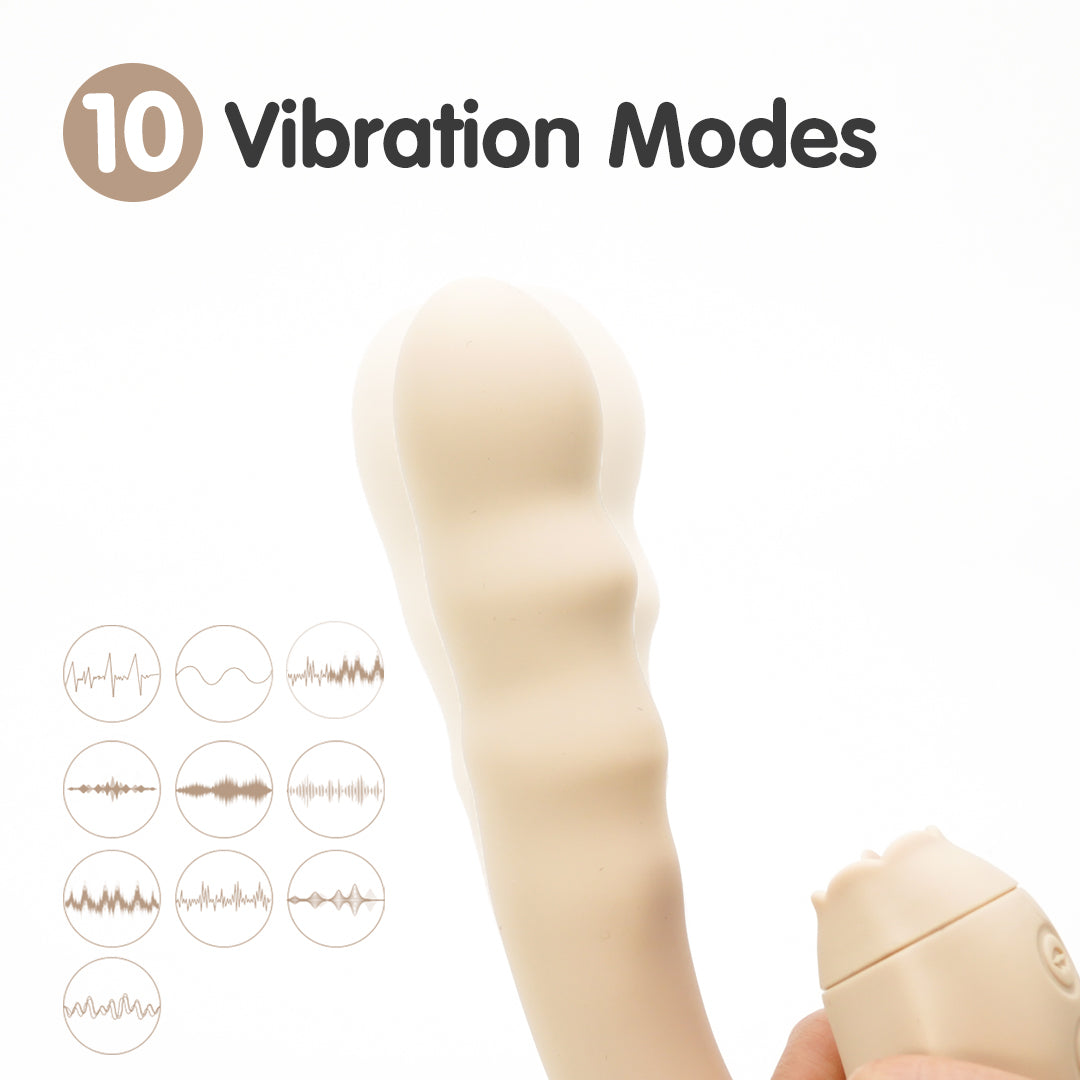 Tongue licking vibrator with 10 vibration modes