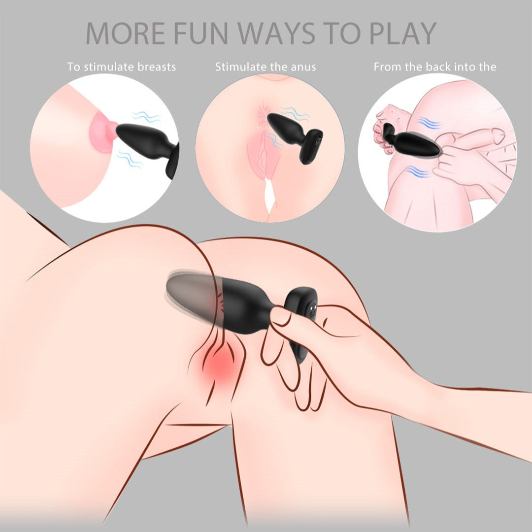 Visual Rivet - RCT Rechargeable Remote Control Vibrating Butt Plug