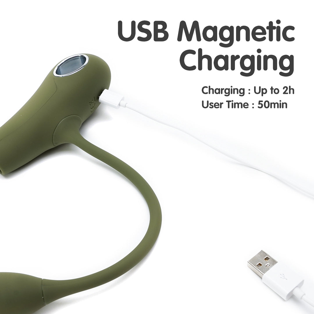 Tongue Licking Vibrator with USB Magnetic Charging, up to 2h charging