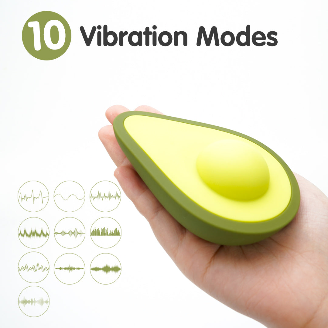 Avocado vibrator with 10 vibration modes