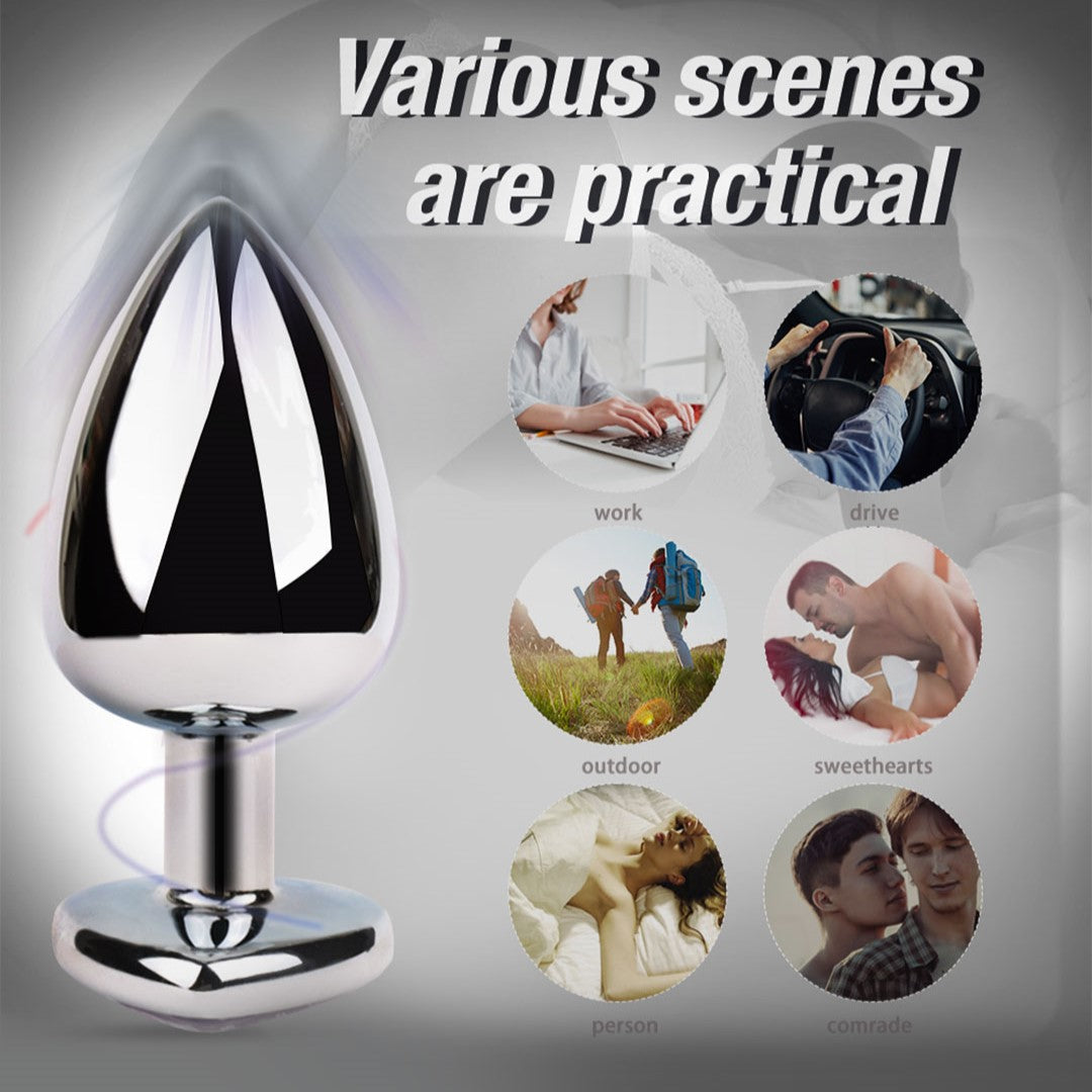 Metal Butt Plug with Various Scenes: work, outdoor, etc.