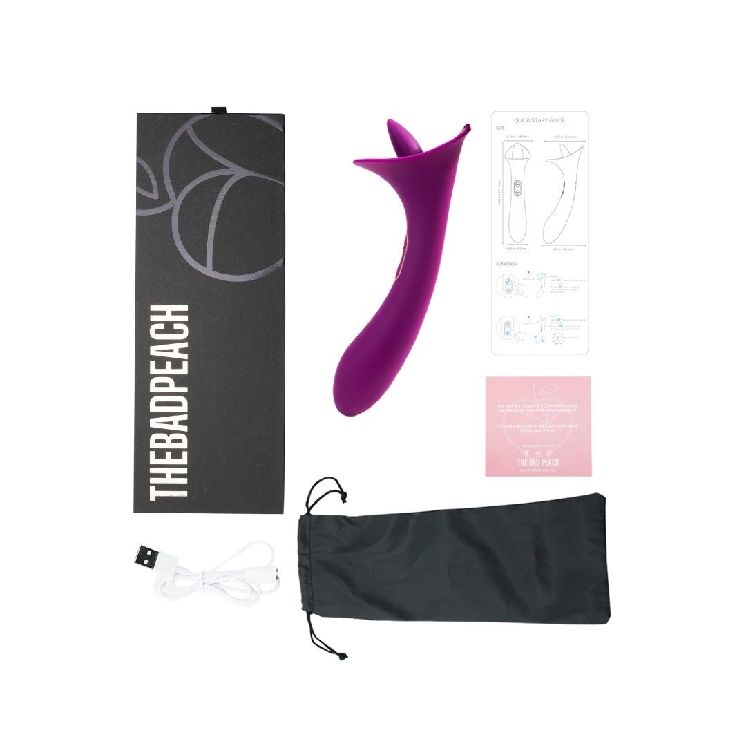 Bad Peach Tara Tongue Licking Vibrator product set