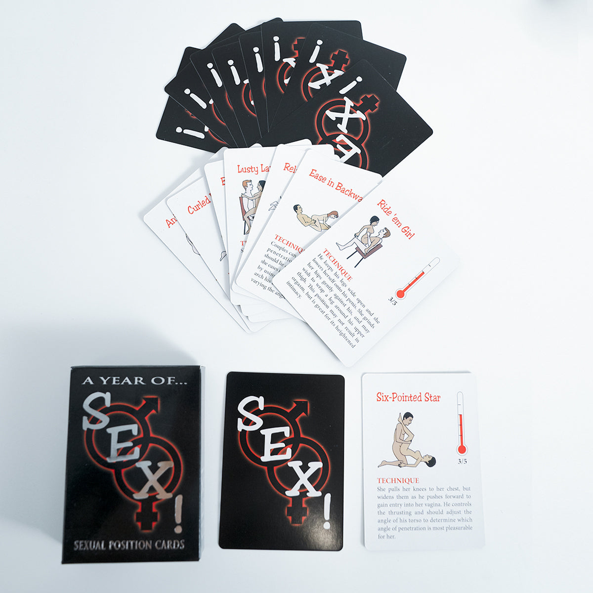 A Year of Sex sexual position cards, erotic games