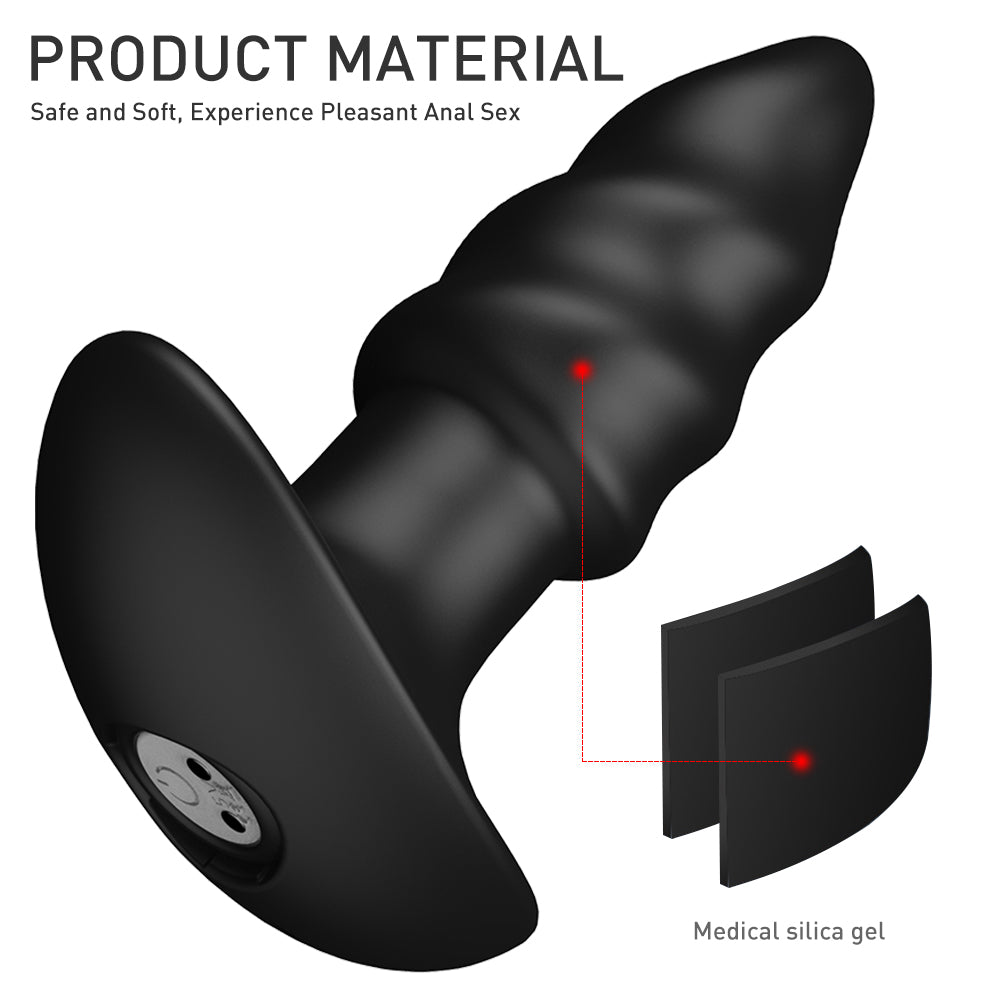 Love Earrow Silicone Electric Butt Plug Vibrator