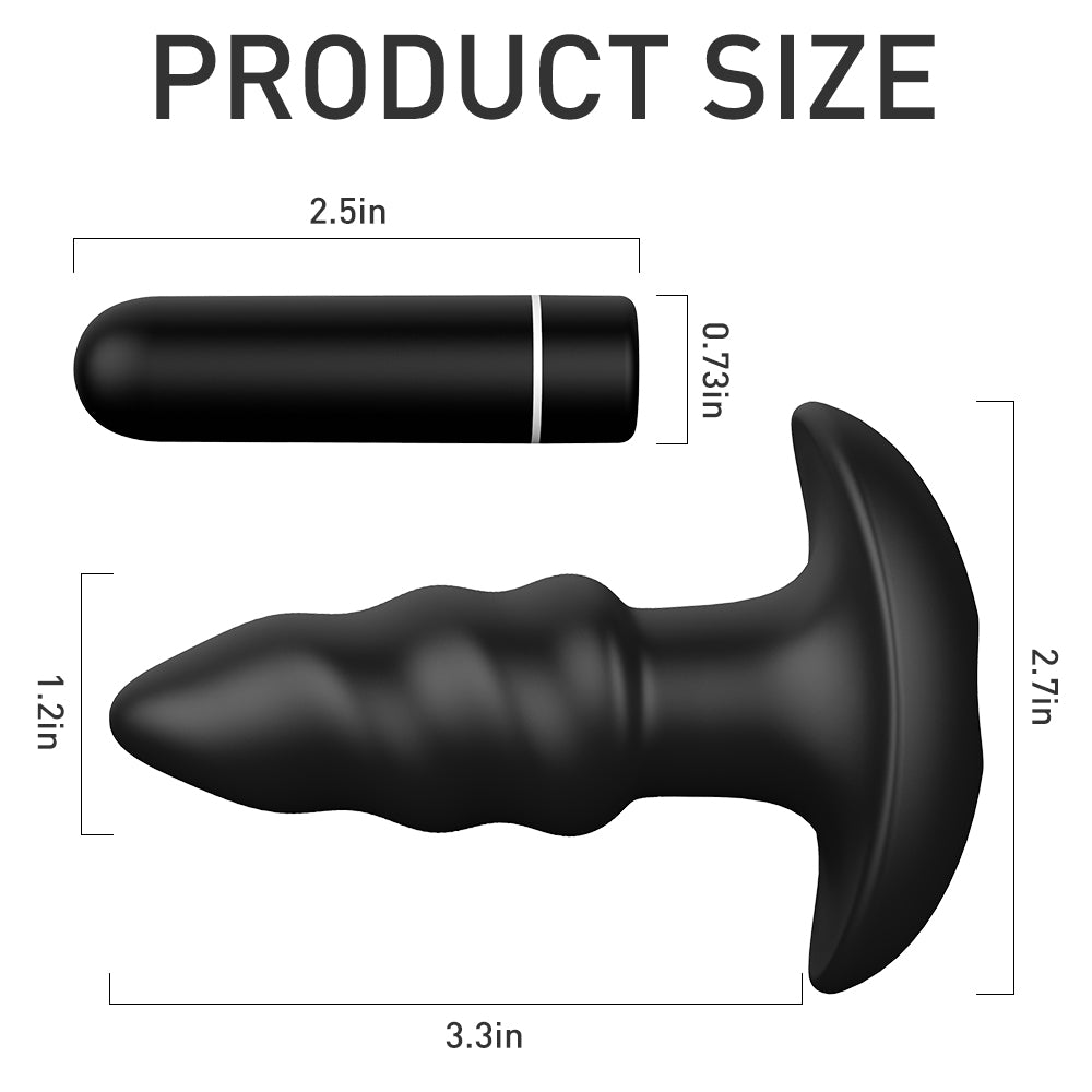 Love Earrow Silicone Electric Butt Plug Vibrator