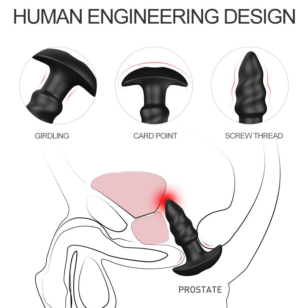 Love Earrow Silicone Electric Butt Plug Vibrator