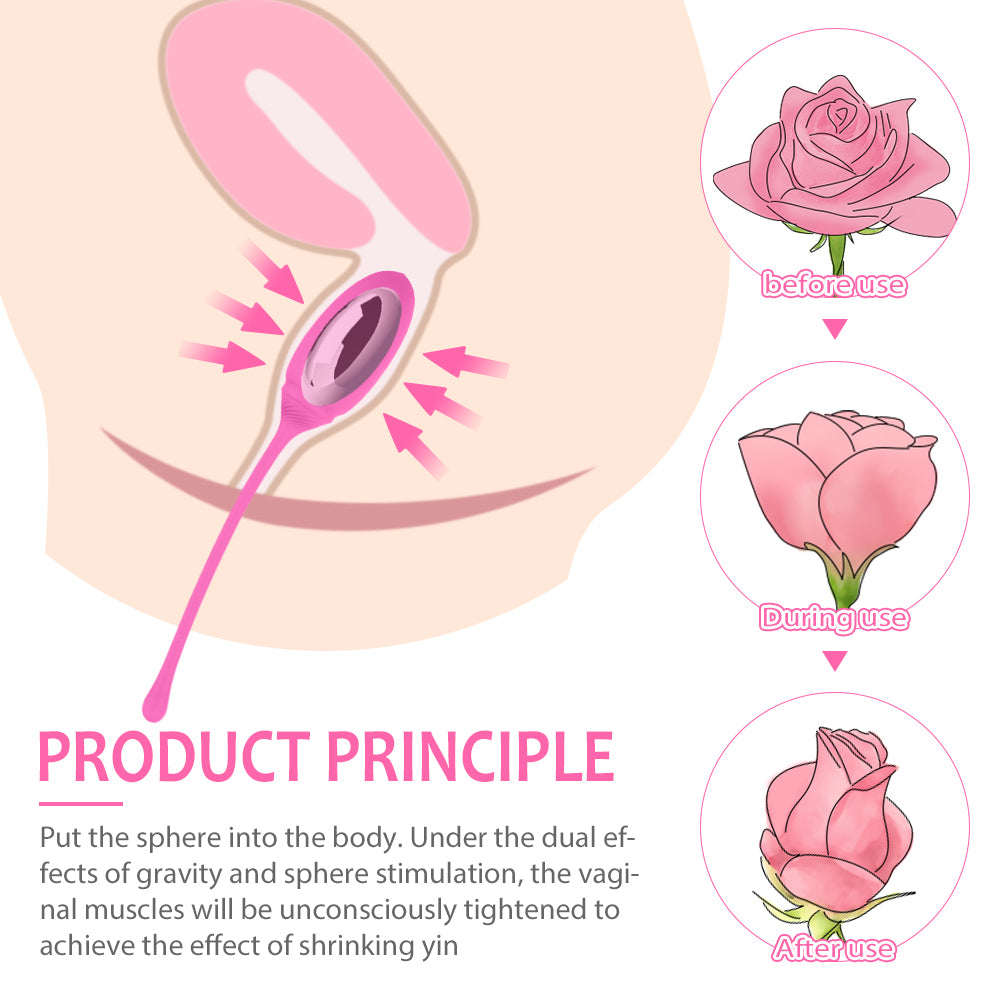 Rose-2 Kegel Exercise Set - Product principle diagram