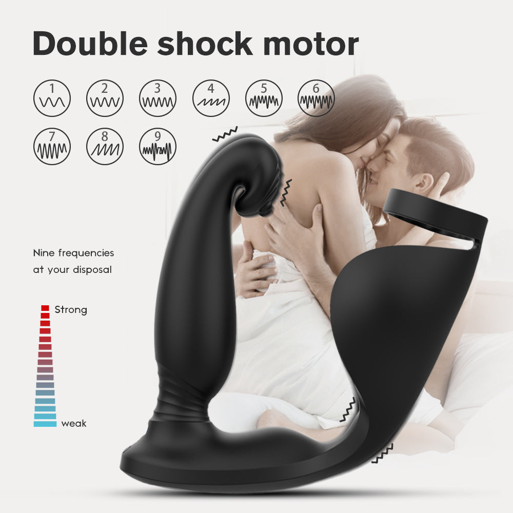 Raptor Cock Ring Lock Penis Vibrator