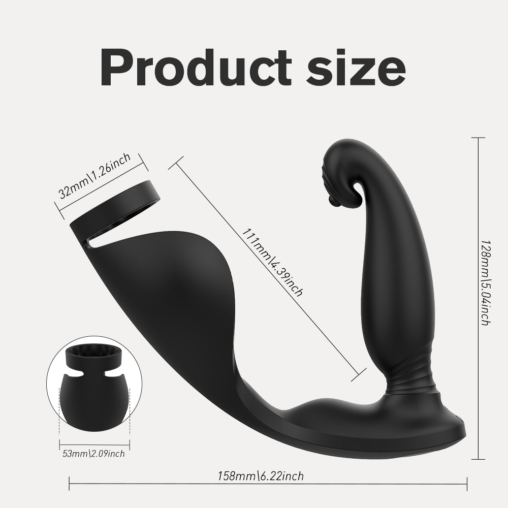 Raptor Cock Ring Lock Penis Vibrator