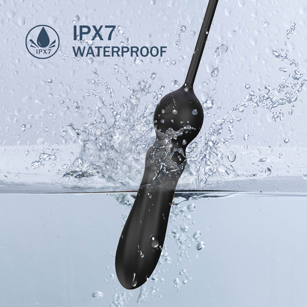 Waterproof anal vibrator in water. IPX7