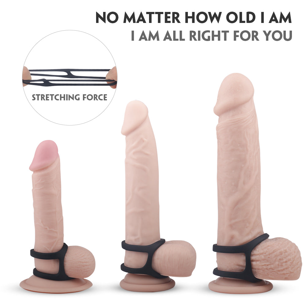Cock ring and dildo comparison for enhanced performance by Bad Peach