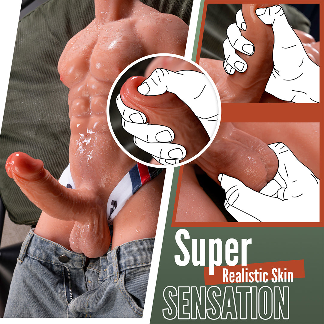 Duke Real Cock and Ass Vibrating&Thrusting Dildos Masturbator 19.06lbs