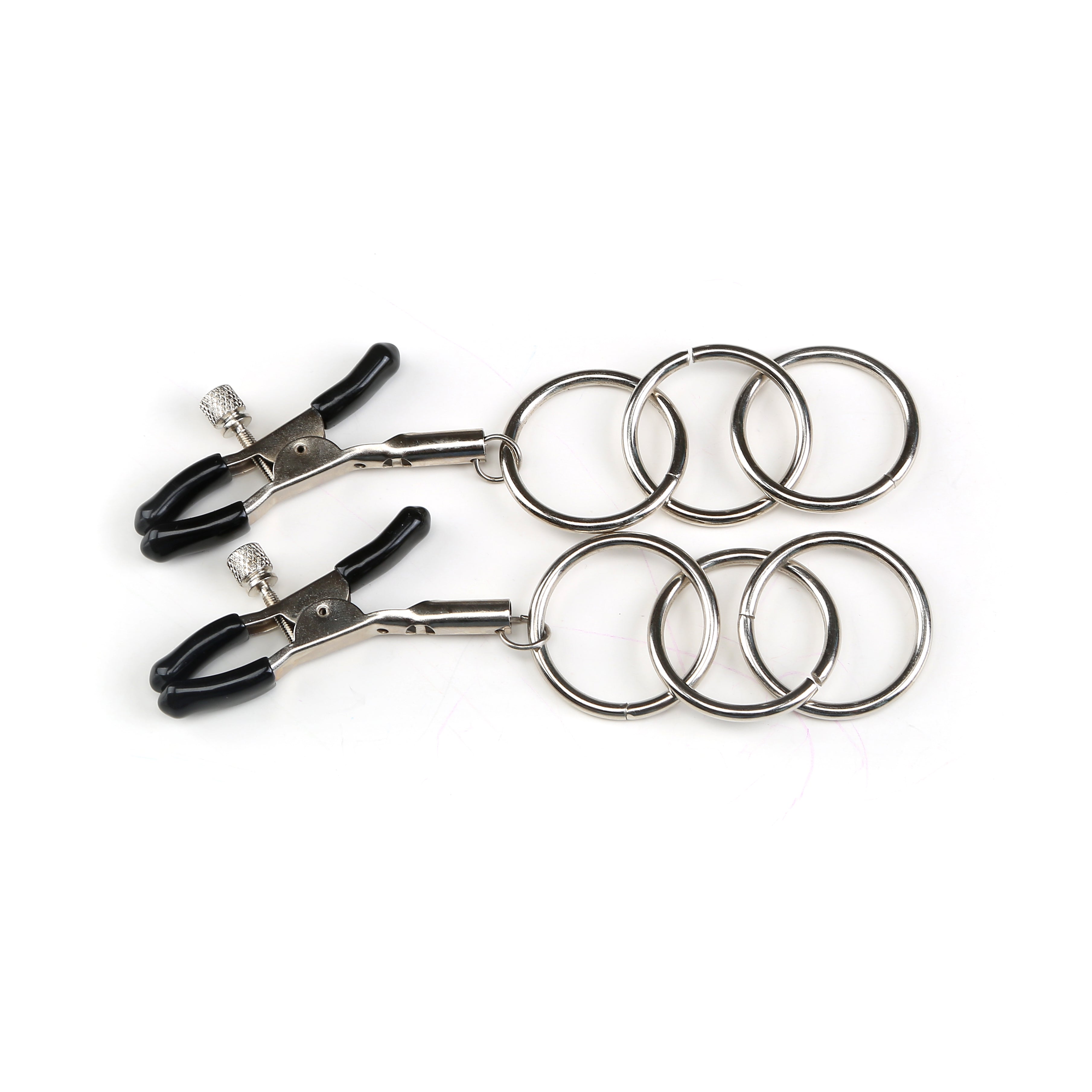 Nipple Clamps with Rings - Sexual Enhancement Products