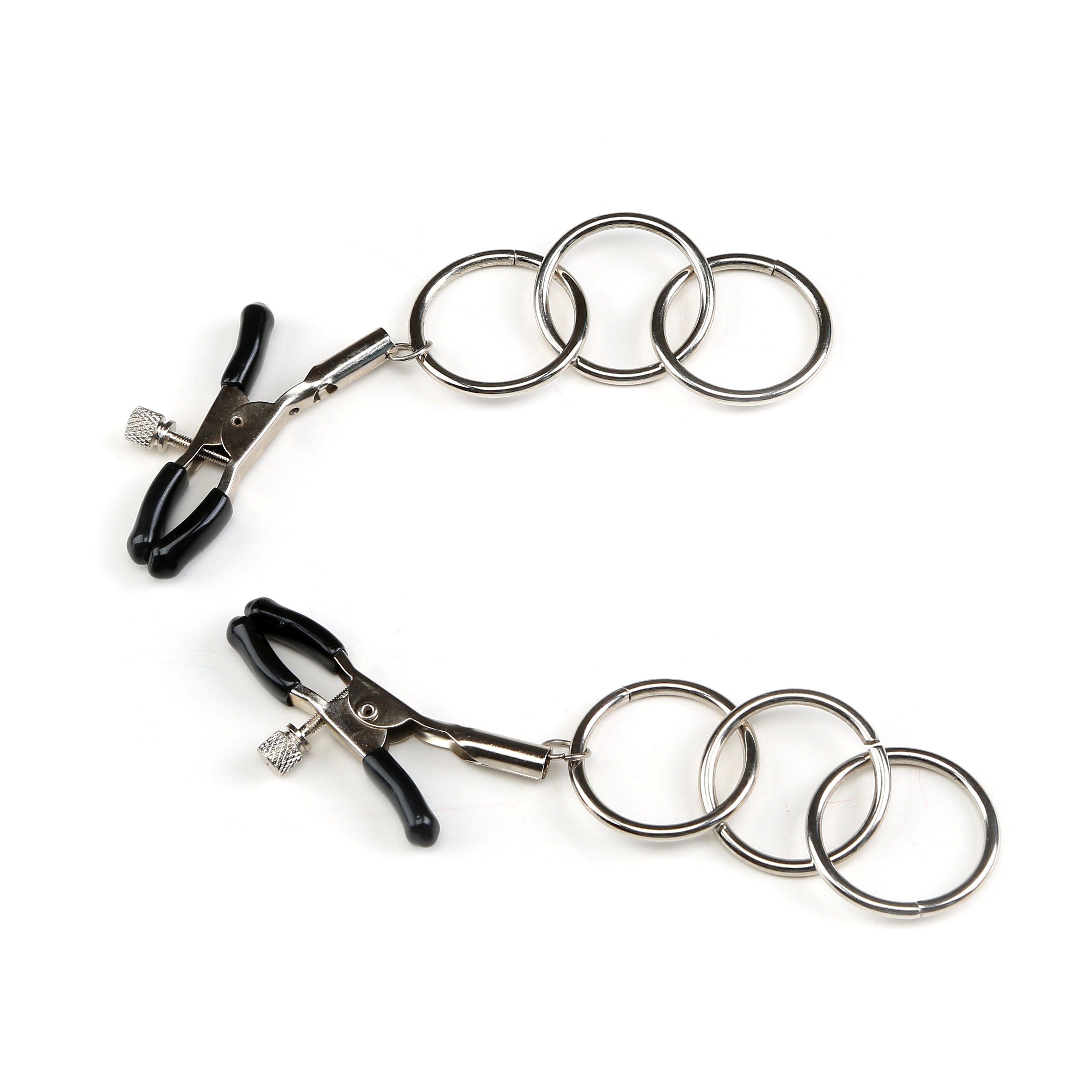 Silver nipple ring sets