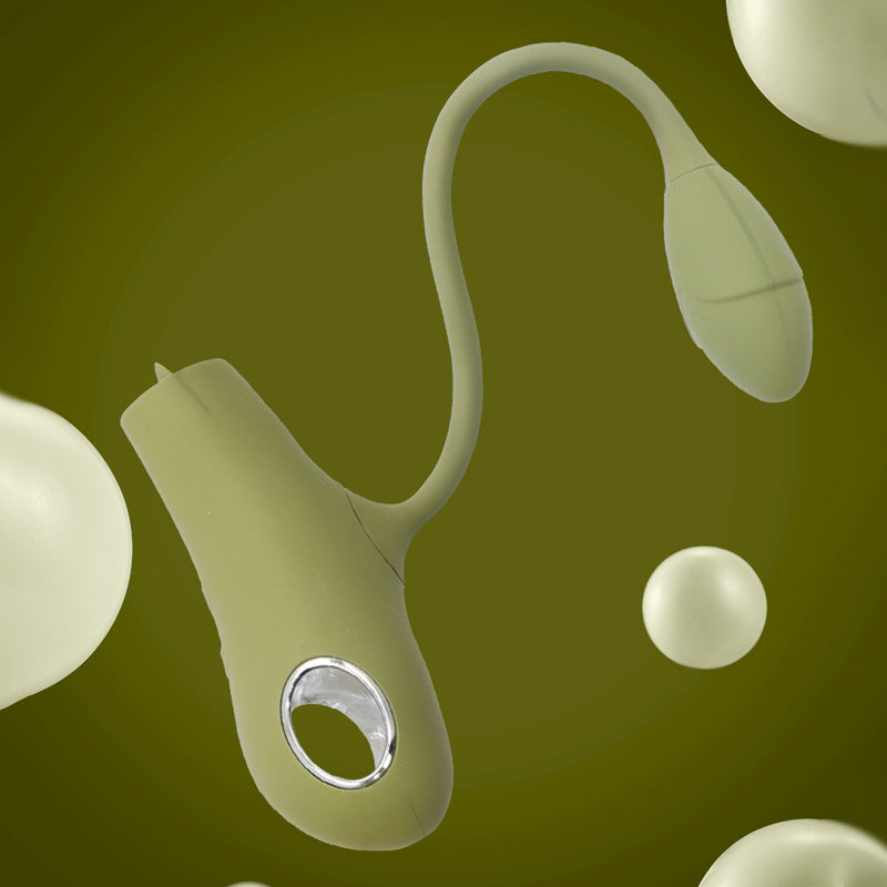 Green Tongue Licking Flirt Love Egg Vibrator