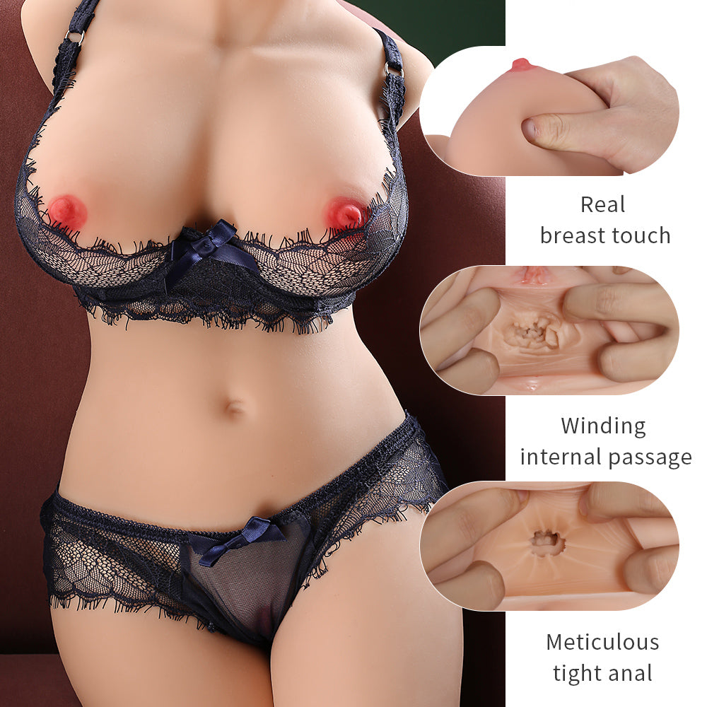 Maia doll 2, realistic masturbator doll with real touch, winding passages and meticulous tight anal