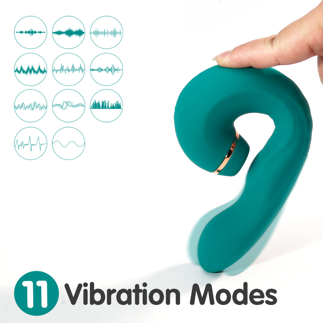 Mappy Hour Teal Vibrator with 11 Vibration Modes