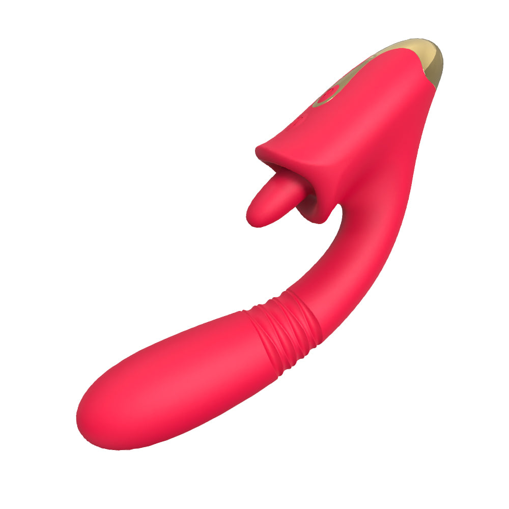 Red rabbit vibrator for clit and G-spot