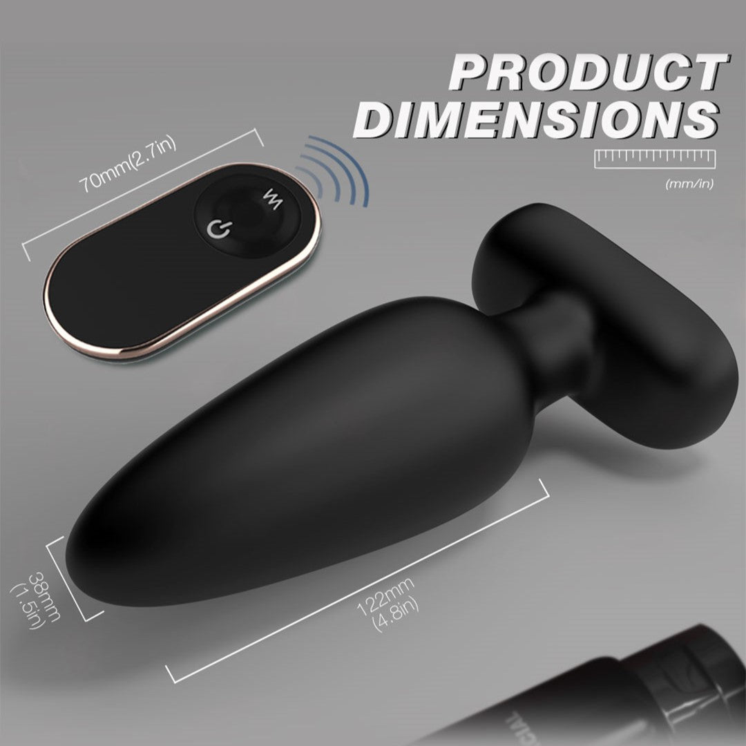 Visual Rivet - RCT Rechargeable Remote Control Vibrating Butt Plug