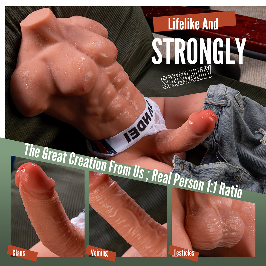 Duke Real Cock and Ass Vibrating&Thrusting Dildos Masturbator 19.06lbs