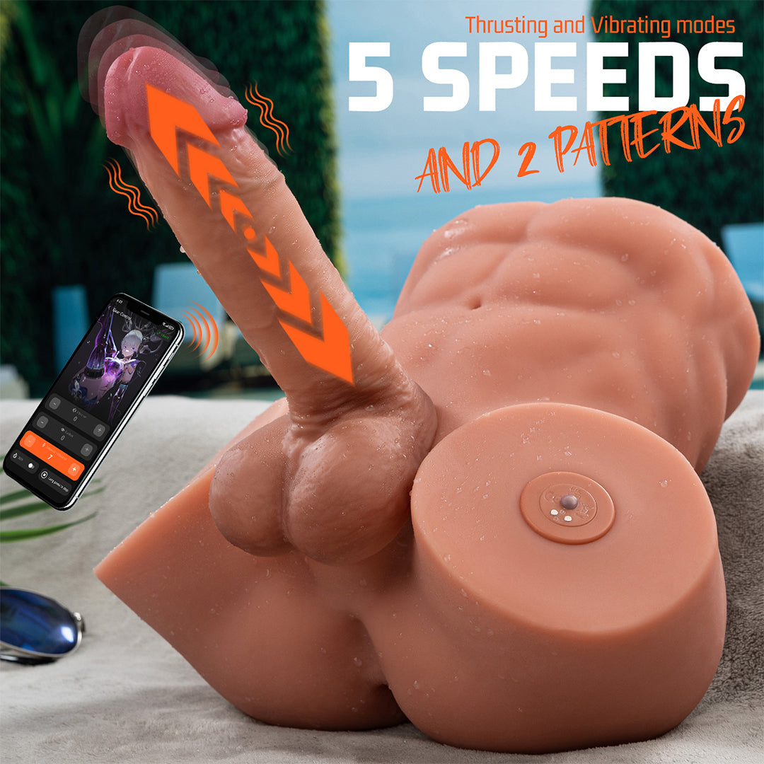 Gretel Real Cock and Ass Vibrating&Thrusting Masturbator 14.32lbs