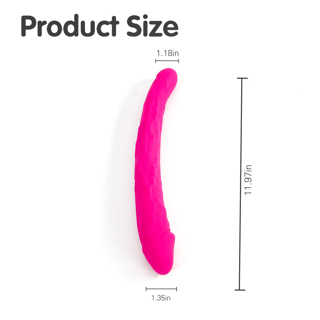 12-inch Pink Double-Ended Dildo Dimensions