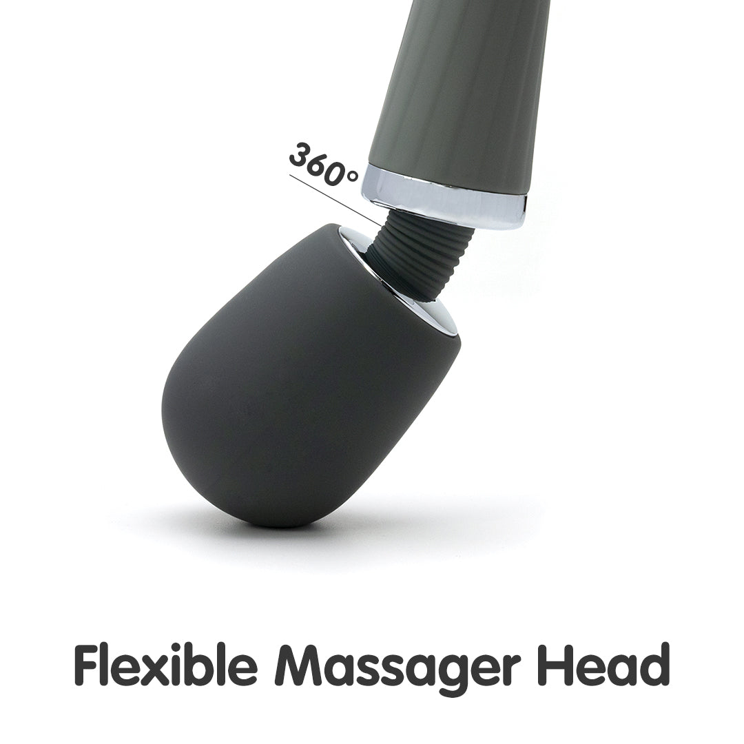 Staff Extra Powerful Massage Wand Vibrator with Flexible Massager Head