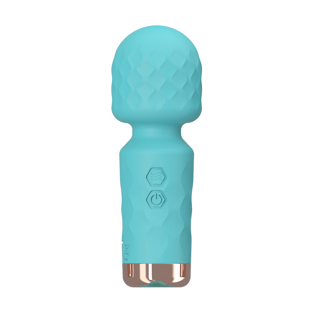 Teal mini massage wand vibrator