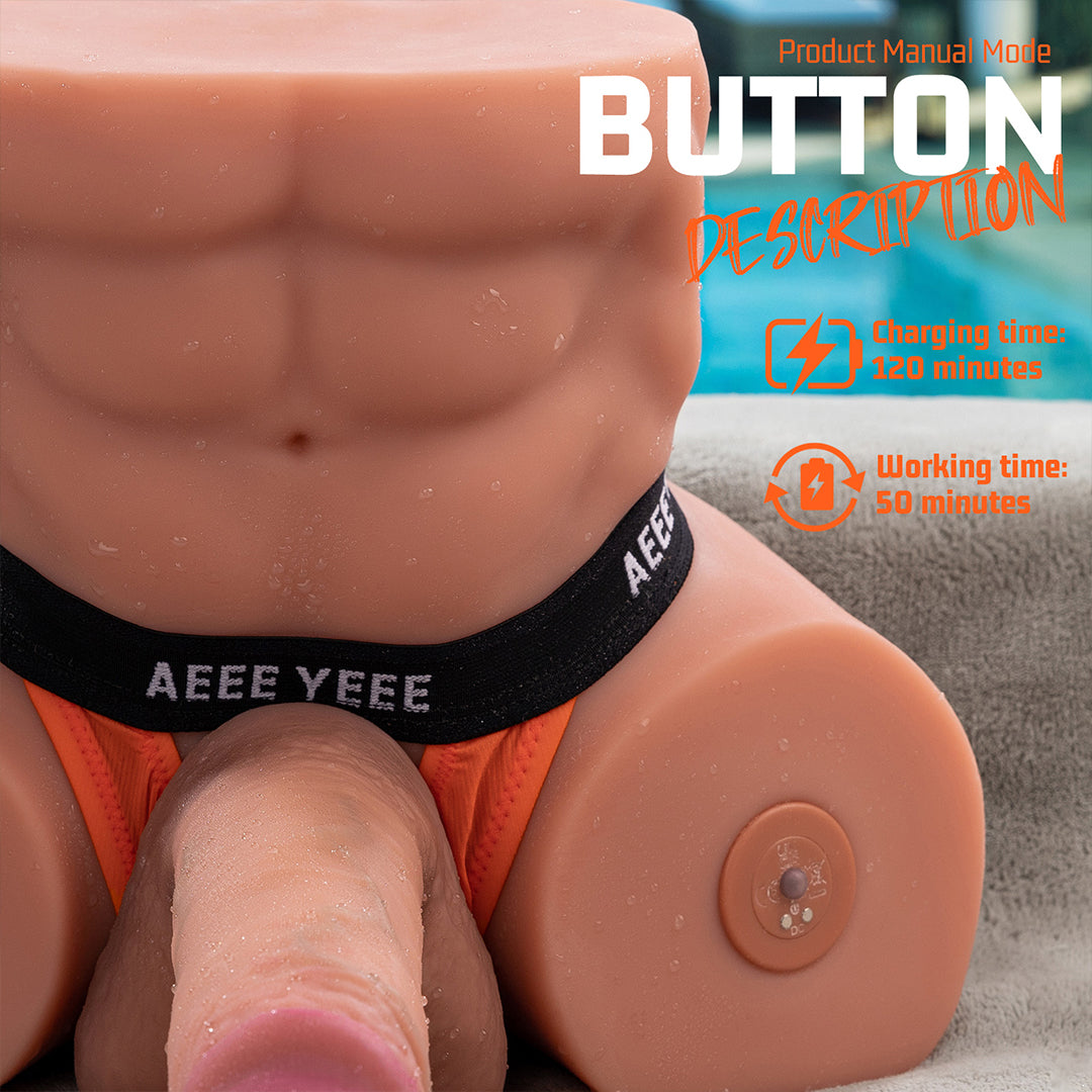 Gretel Real Cock and Ass Vibrating&Thrusting Masturbator 14.32lbs