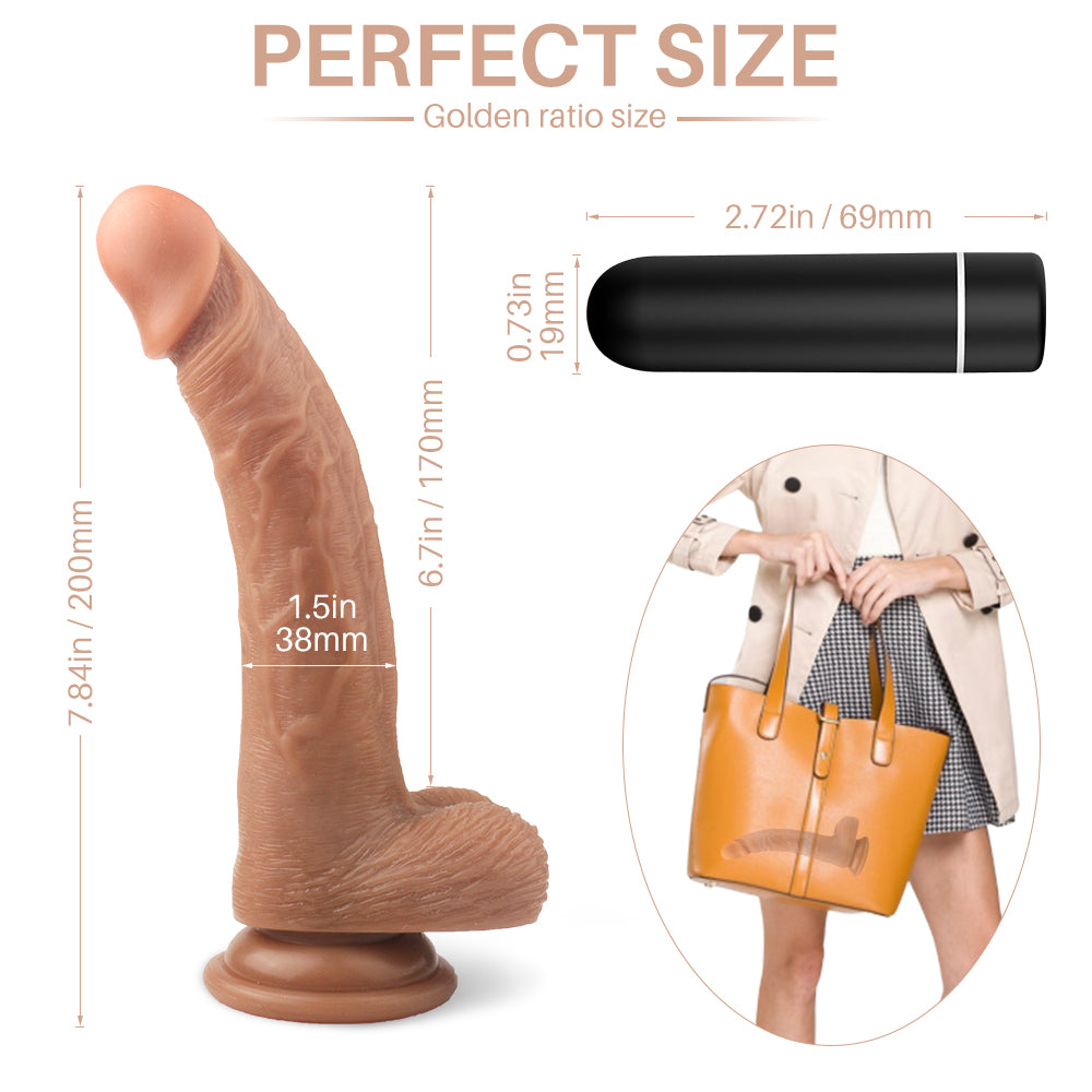 Croods Realistic Dildo Vibrator 7 Inch