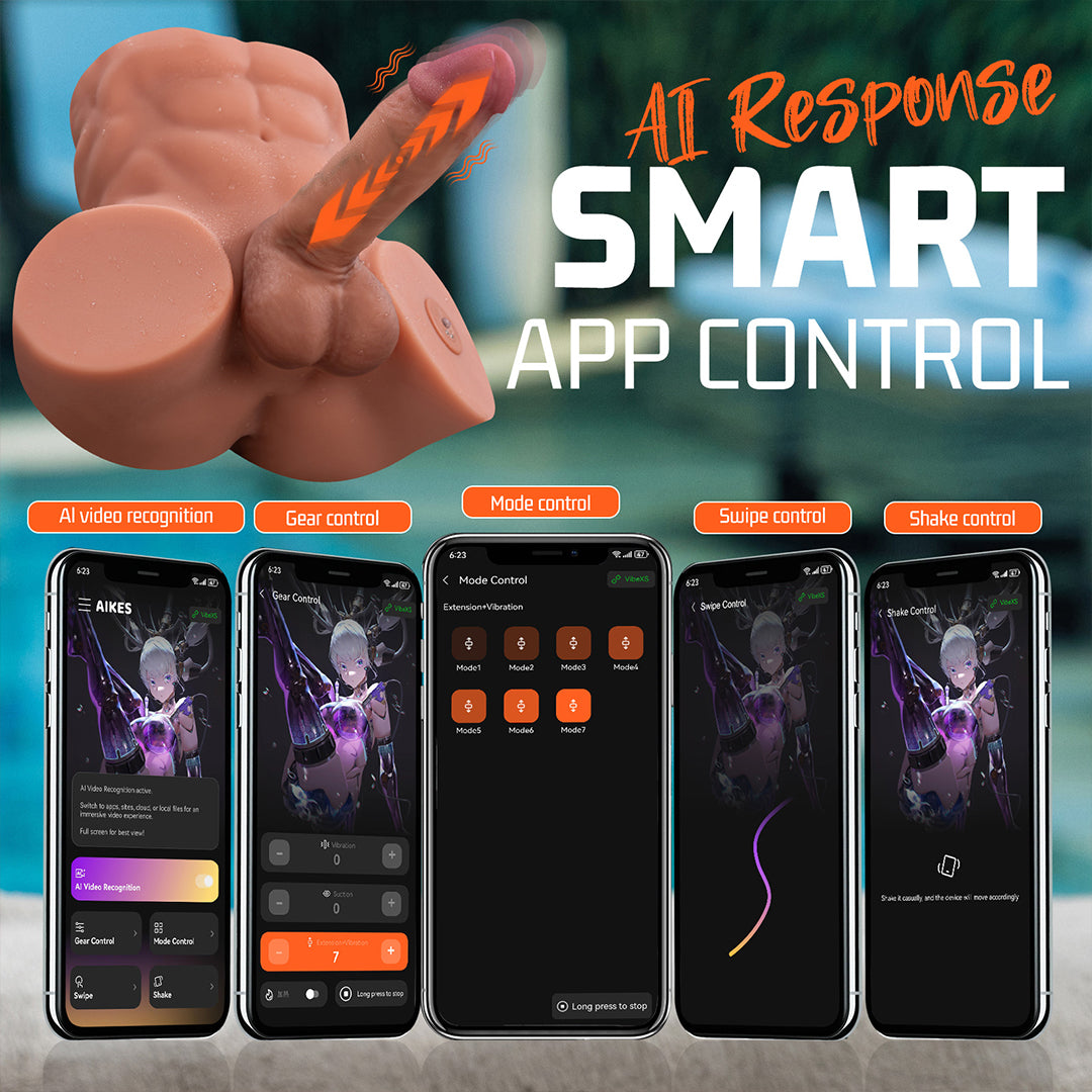 Gretel Real Cock and Ass Vibrating&Thrusting Masturbator 14.32lbs