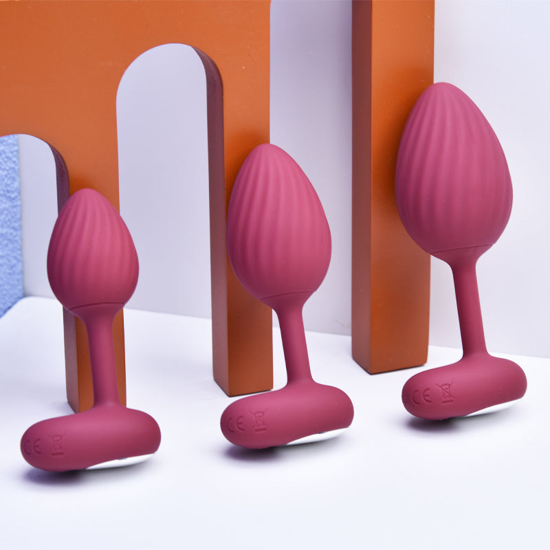 Ruby Trio Silicone Anal Plug Kit - Product photo