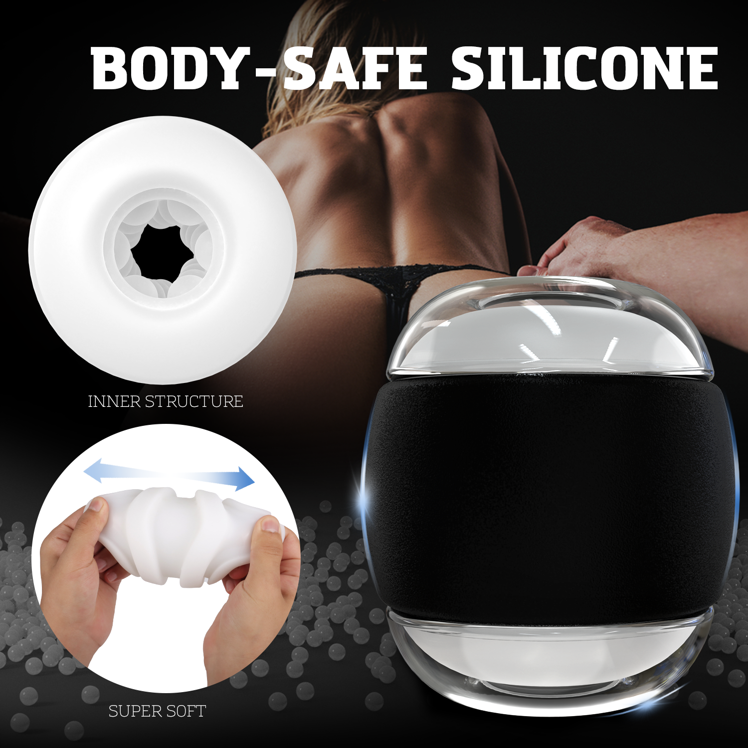 Mercury Two-Way Airplane Cup - Body-safe silicone and inner structure