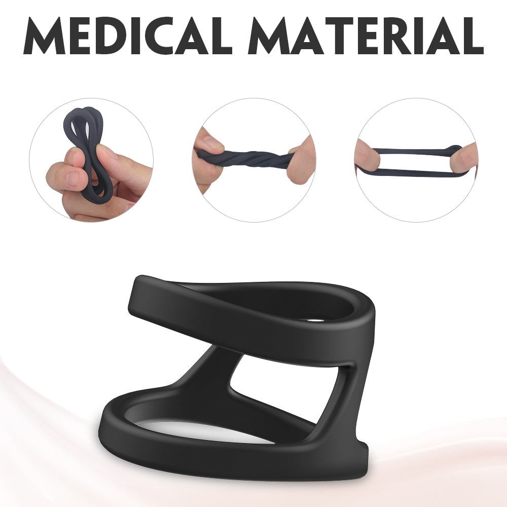 Heman Stamina Enhance Silicone Cock Ring - Medical Grade Material by Bad Peach