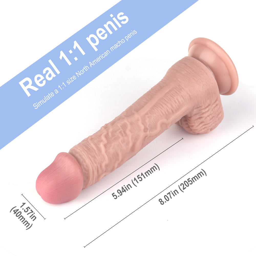 Baron Classic Realistic Dildo 8 Inch