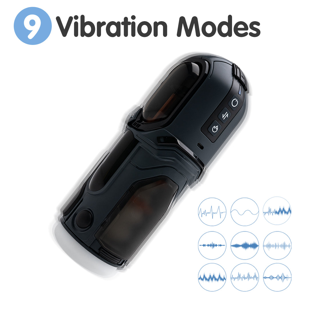 Enchantress Telescopic Vibrating Heated Male Masturbator