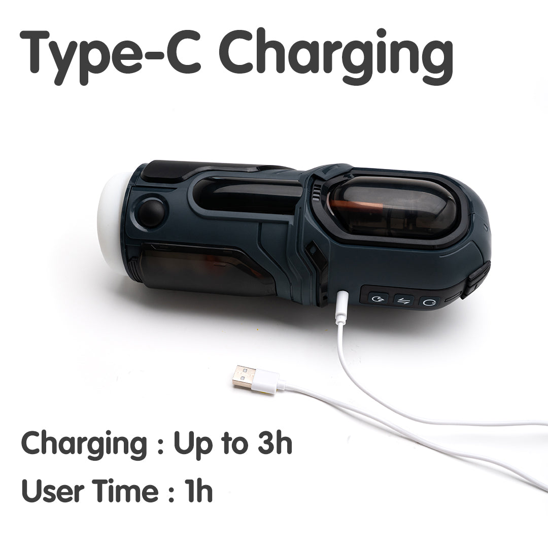 Enchantress Telescopic Vibrating Heated Male Masturbator