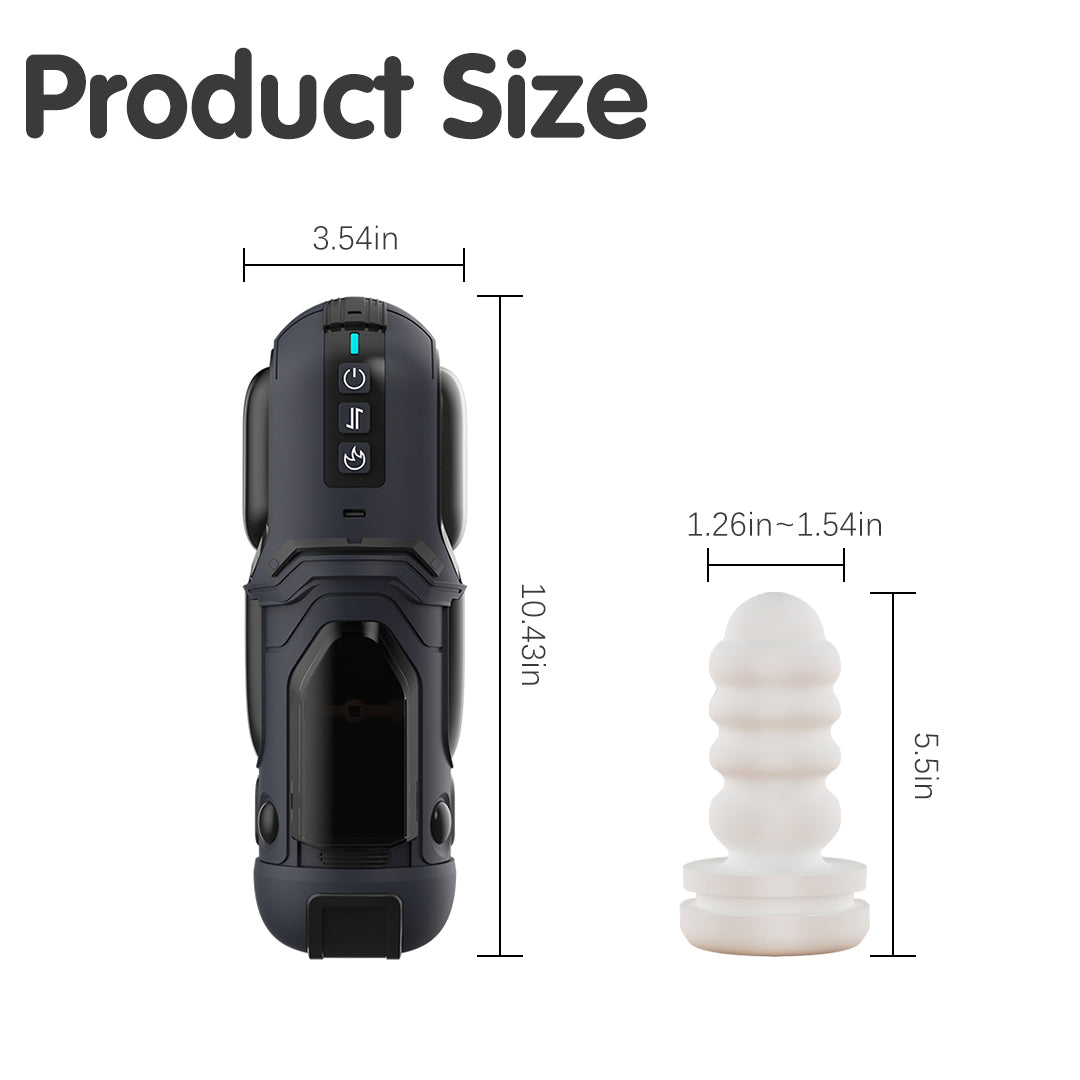 Enchantress Telescopic Vibrating Heated Male Masturbator