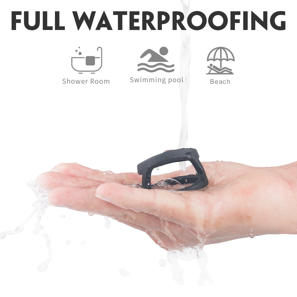 Waterproof Heman Stamina Enhance Silicone Cock Ring for use in water.