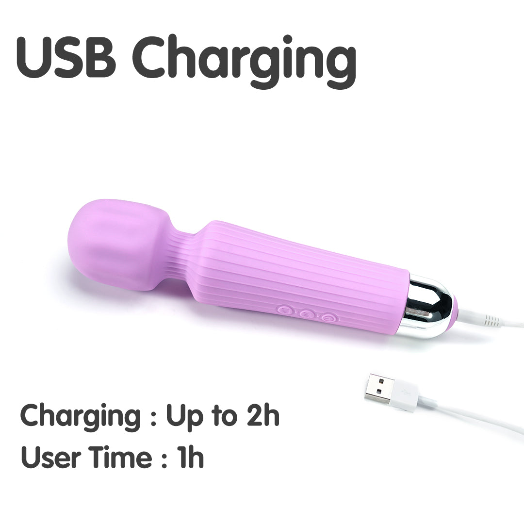 Lila Rechargeable Massage Wand Vibrator