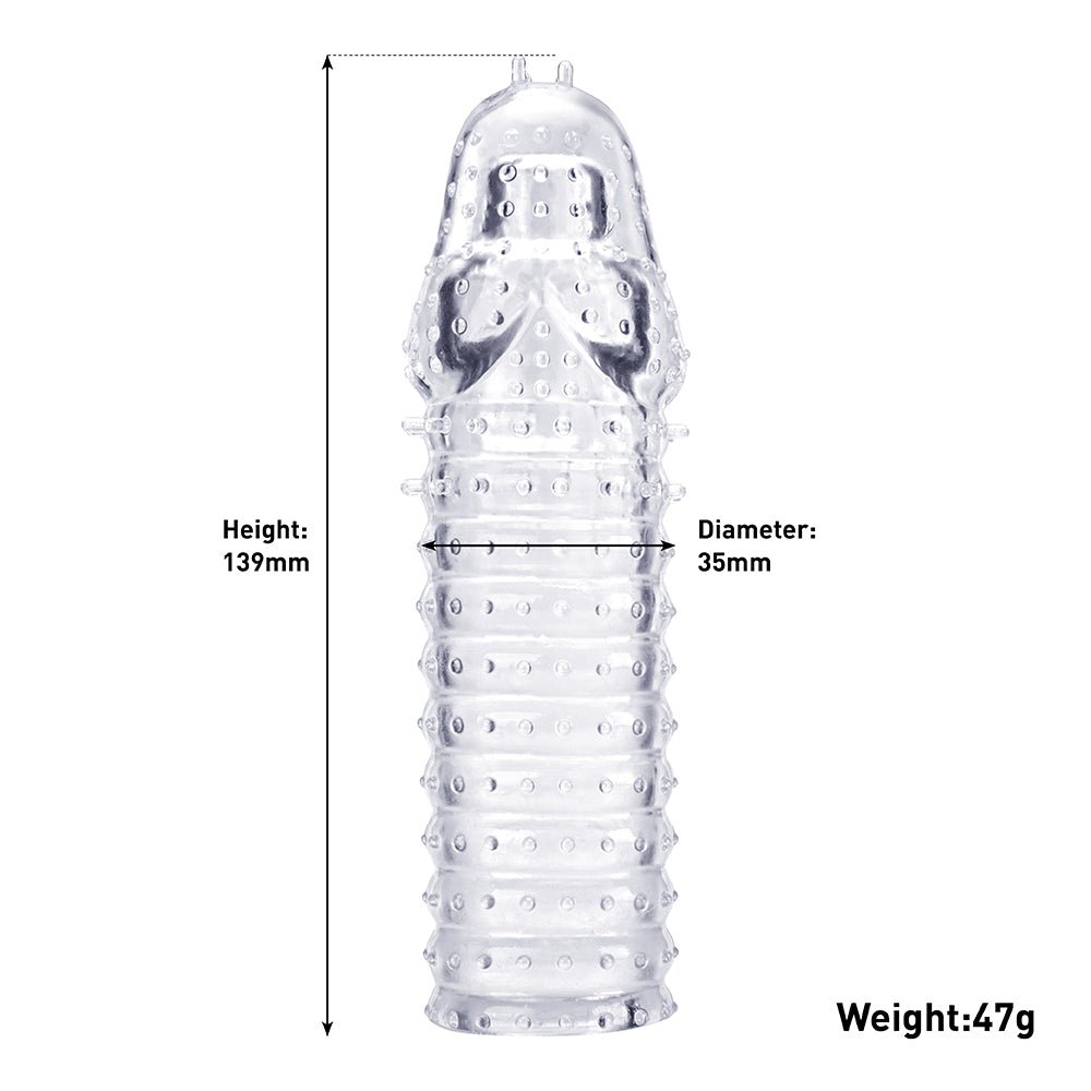 Bad Peach Teasers Penis Sleeve - Measurements: 139mm height, 35mm diameter, 47g weight