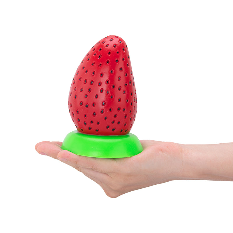 Strawberry-shaped dildo, sensual pleasure product, Bad Peach