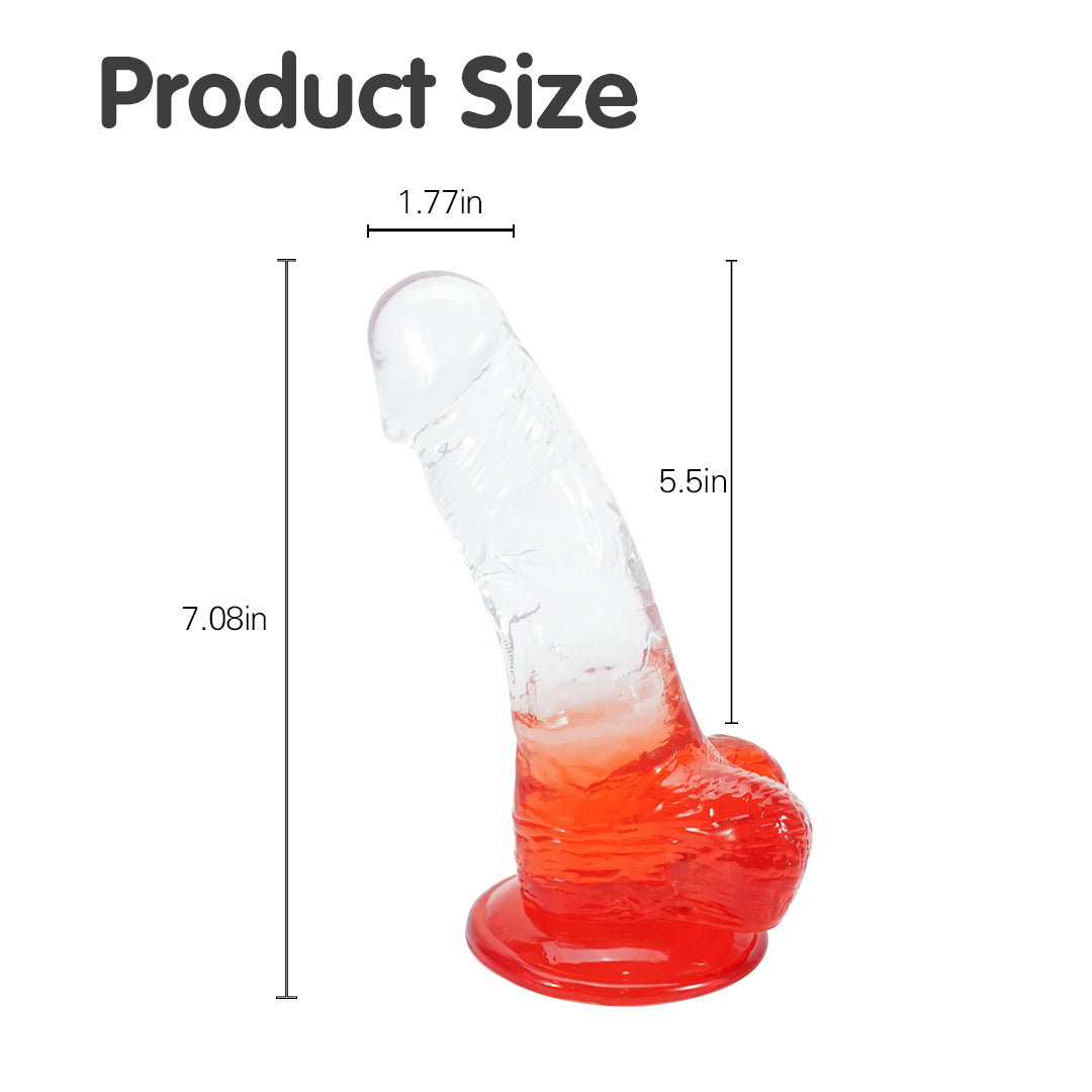 Red dildo size dimensions