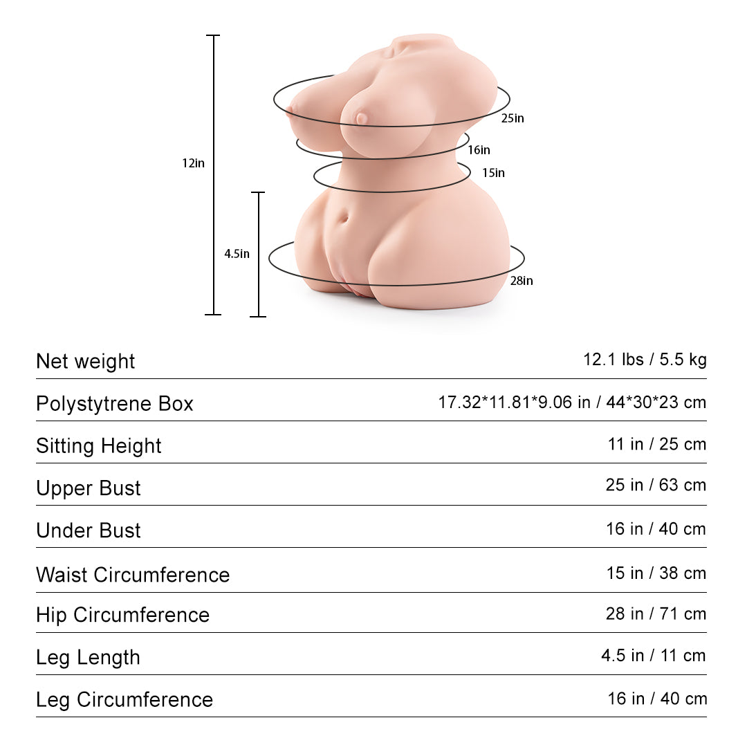 Bob Doll - Masturbador Realista de Vagina y Ano de 5,5 kg