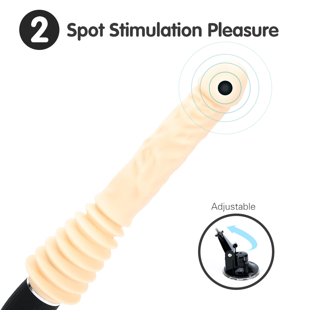 Viper-X Dildo with Spot Stimulation and Adjustable base for pleasure