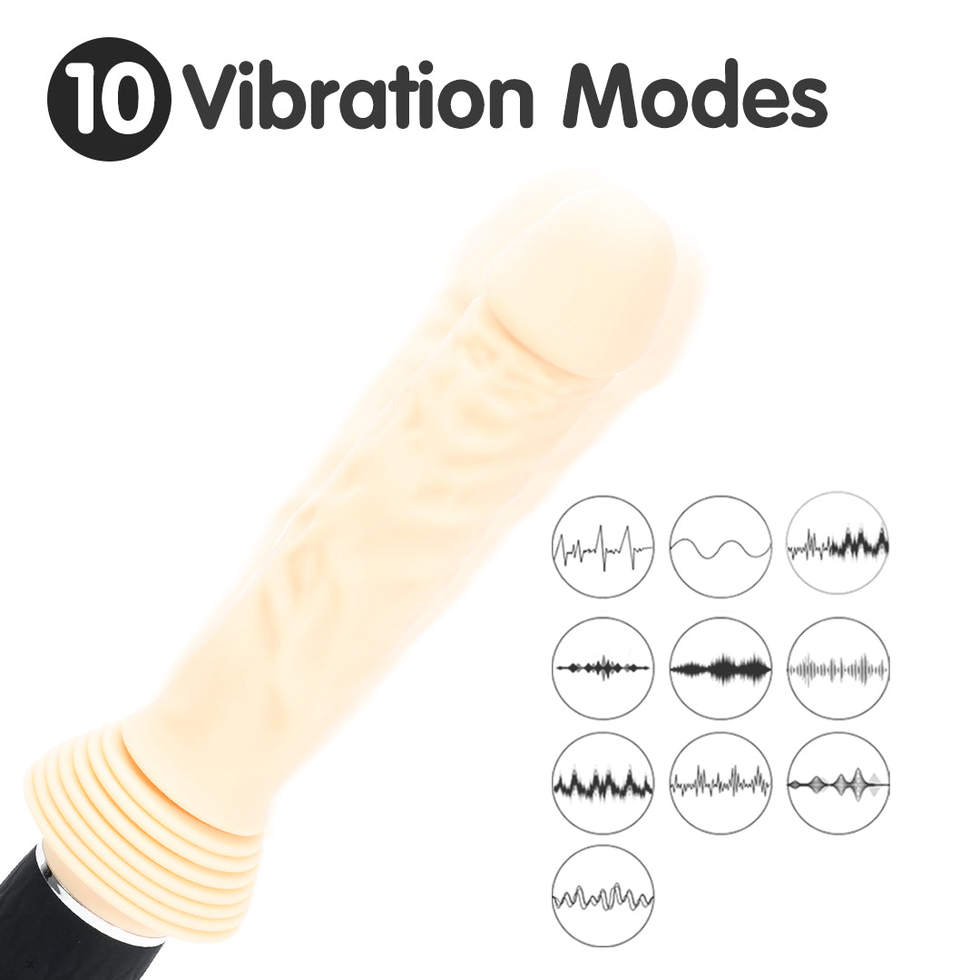 Viper-X Dildo with 10 Vibration Modes