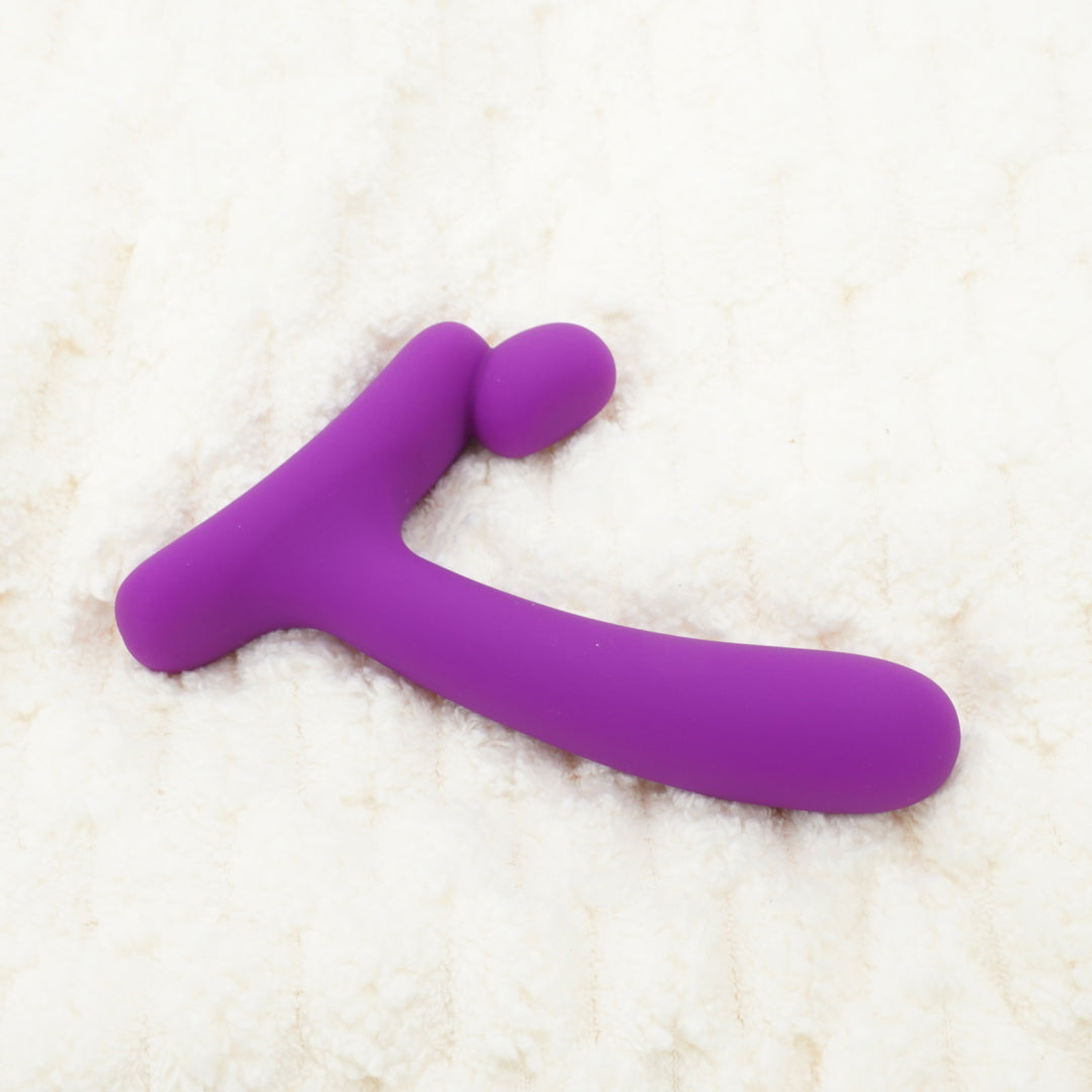 Purple ergonomic vibrator for women